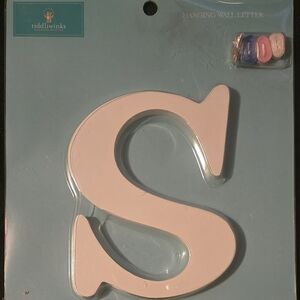 White Letter S Wall Hanging